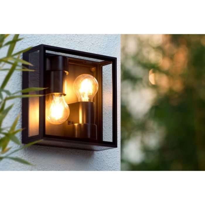 Black flush ceiling light modern, Dukan, IP65