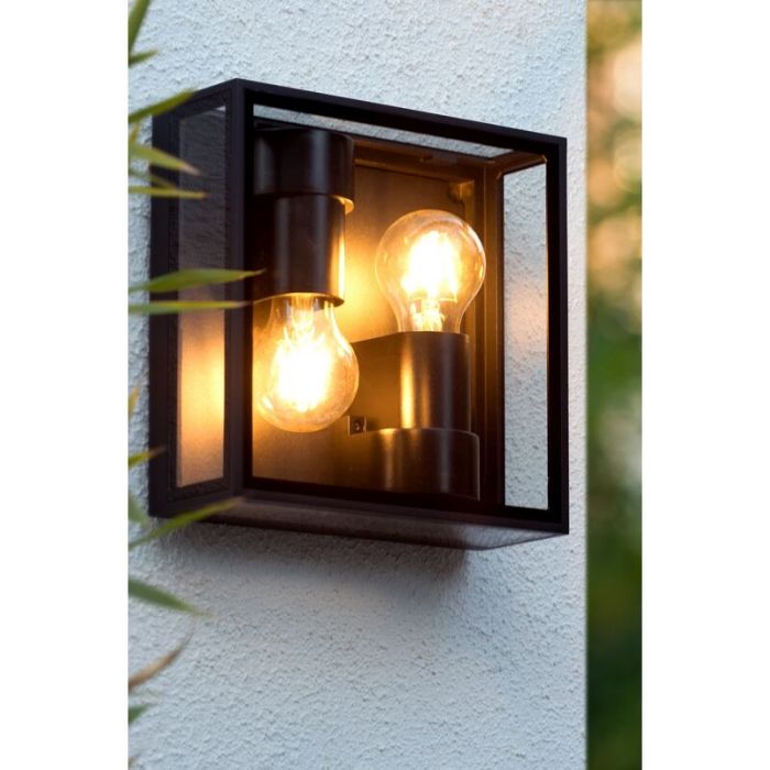 Black flush ceiling light modern, Dukan, IP65