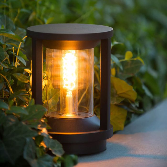 Black outdoor light modern, Cadix, IP65