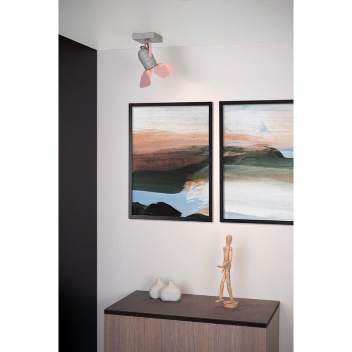 Grey kid's ceiling spotlight modern, Picto