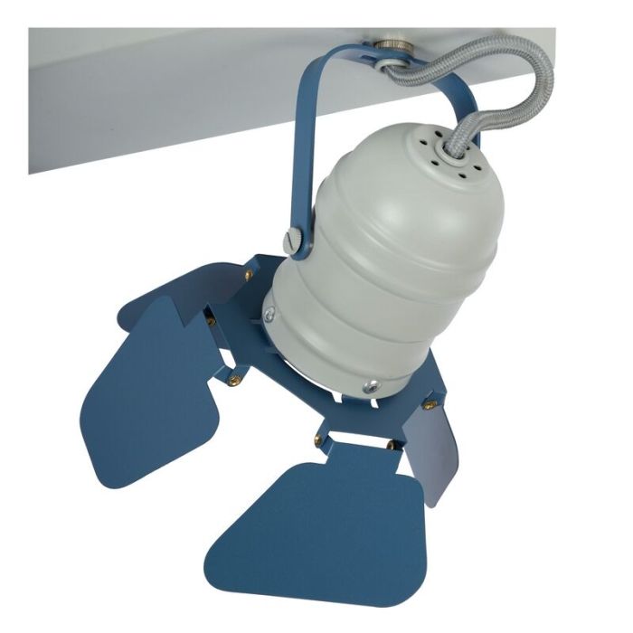 Blue kid's ceiling spotlight modern, Picto