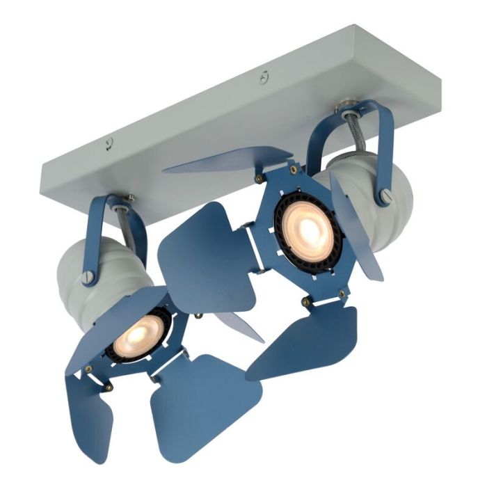 Blue kid's ceiling spotlight modern, Picto