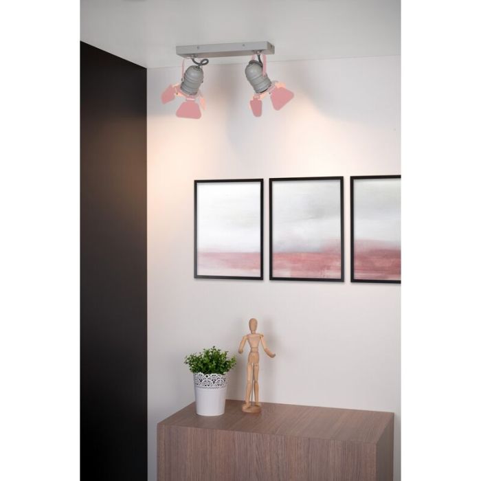 Grey kid's ceiling spotlight modern, Picto