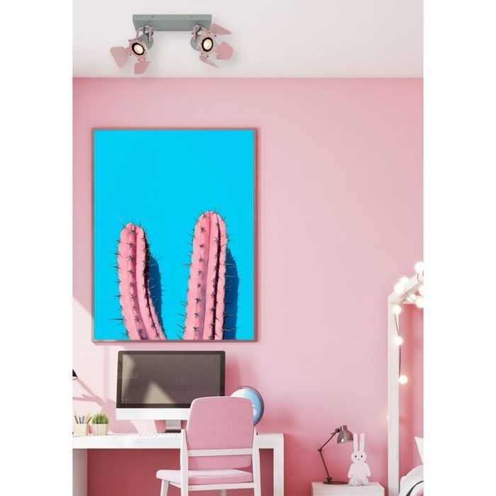 Grey kid's ceiling spotlight modern, Picto