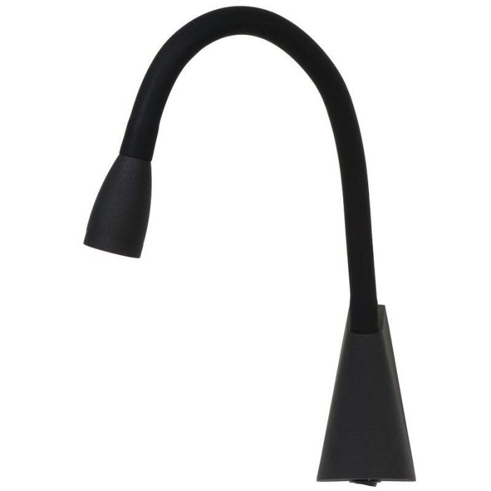Black wall light modern, Galen, 3W, 3000K LED, with switch
