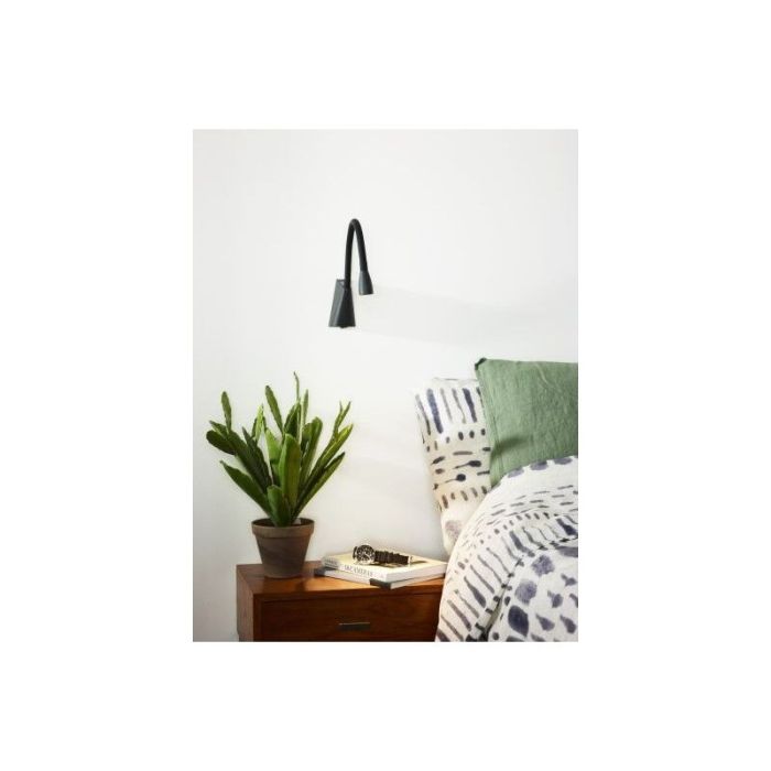 Black wall light modern, Galen, 3W, 3000K LED, with switch