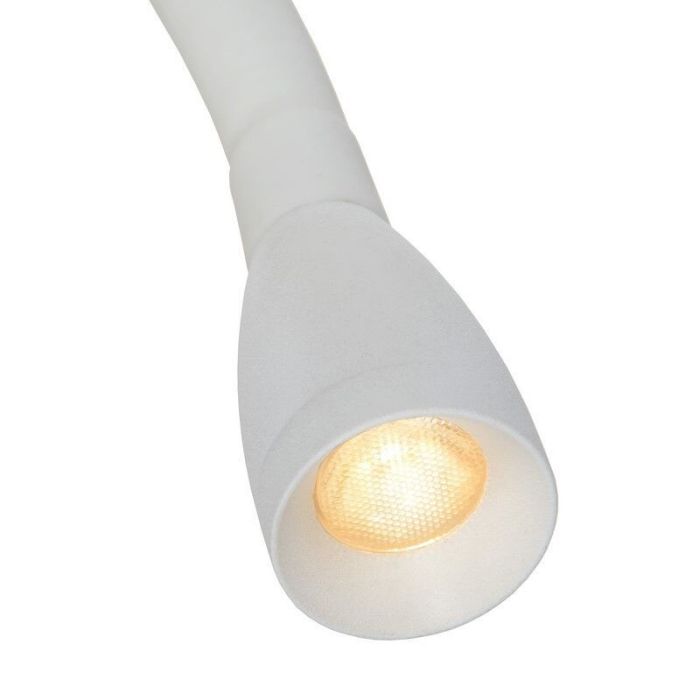 White wall light modern, Galen, 3W, 3000K LED, with switch