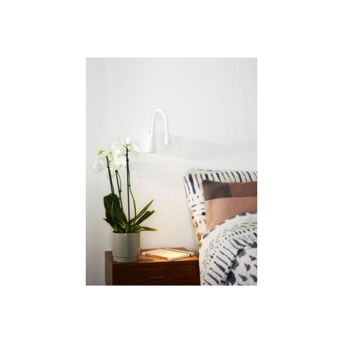 White wall light modern, Galen, 3W, 3000K LED, with switch