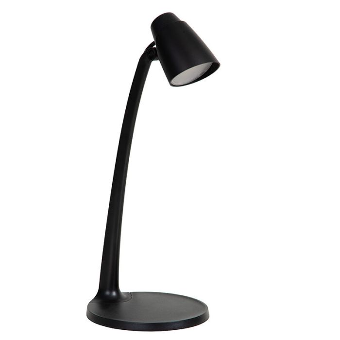 Black desk lamp classic, Ludo, 4,5W, 3000K LED, with switch