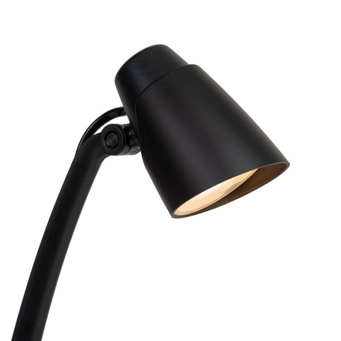 Black desk lamp classic, Ludo, 4,5W, 3000K LED, with switch