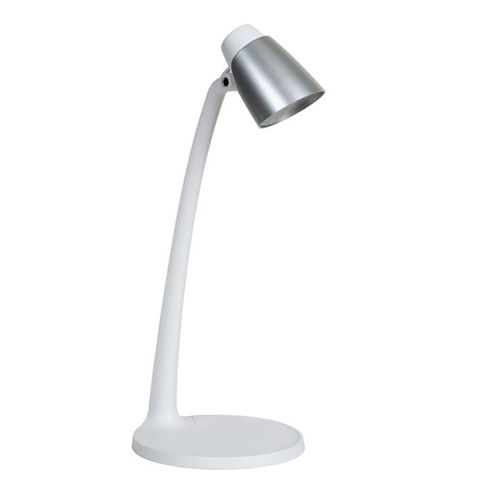 White desk lamp classic, Ludo, 4,5W, 3000K LED, with switch