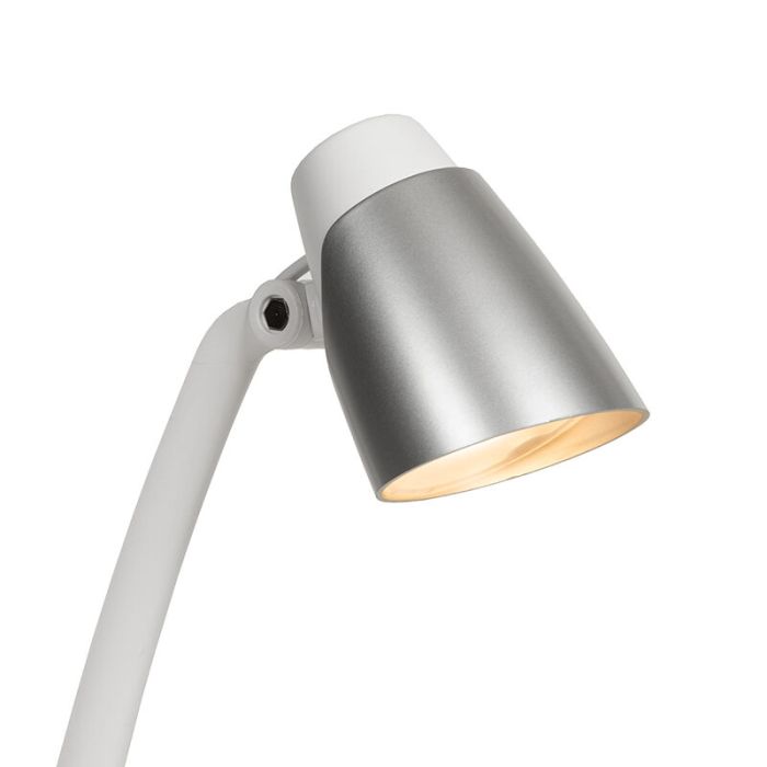 White desk lamp classic, Ludo, 4,5W, 3000K LED, with switch