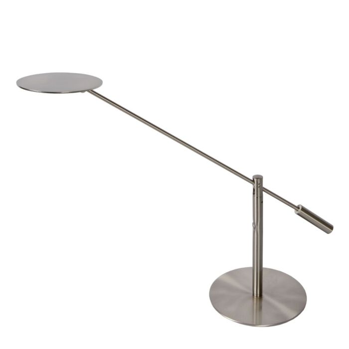 Chrome desk lamp modern, Anselmo, 9W, 3000K LED, with touch dimmer