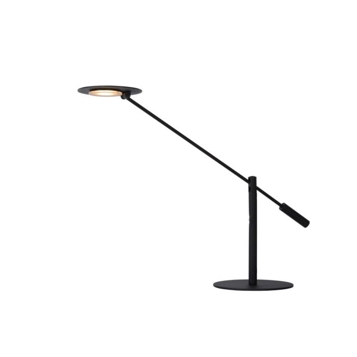 Black desk lamp modern, Anselmo, 9W, 3000K LED, with touch dimmer