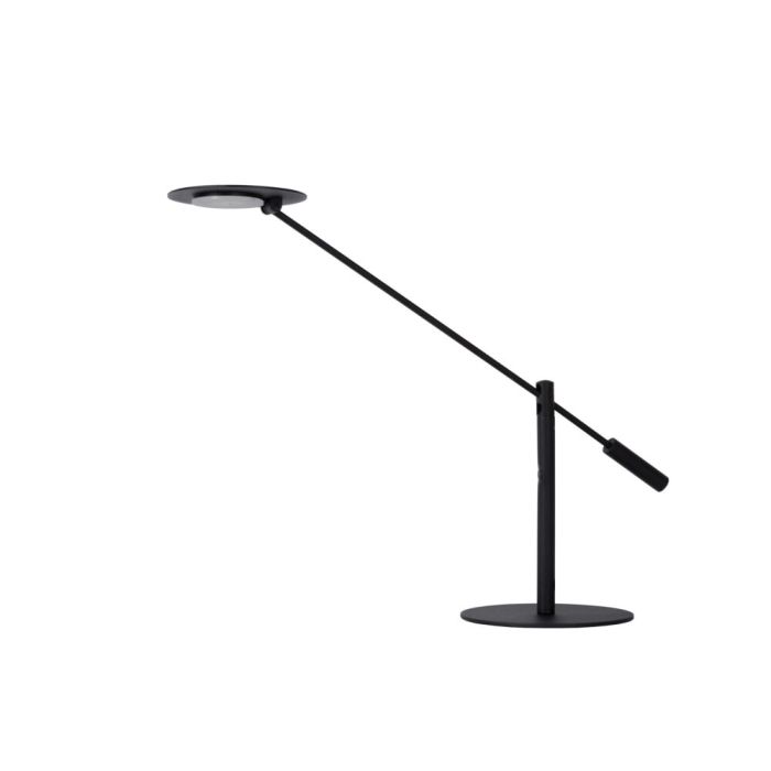 Black desk lamp modern, Anselmo, 9W, 3000K LED, with touch dimmer
