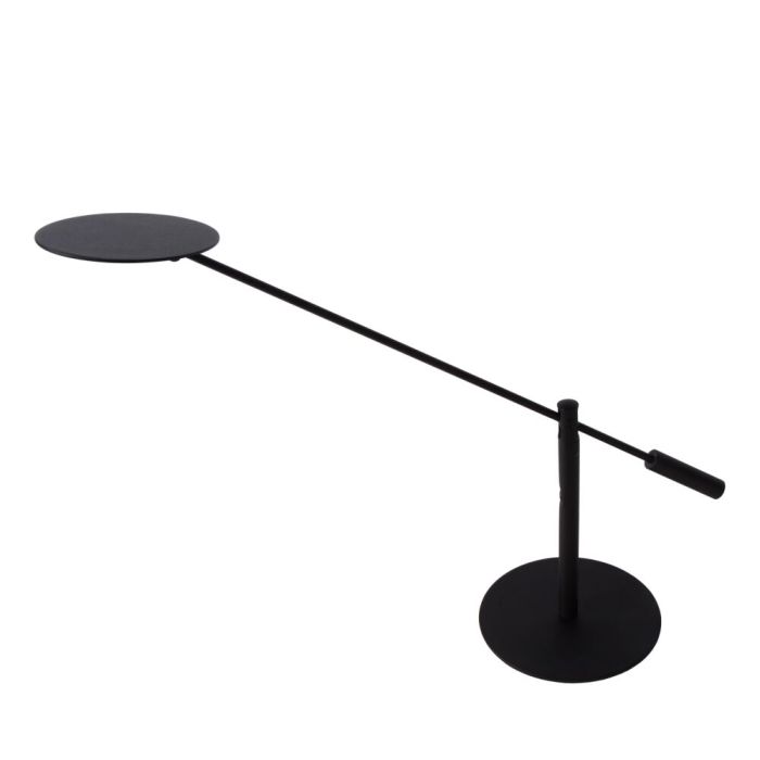 Black desk lamp modern, Anselmo, 9W, 3000K LED, with touch dimmer