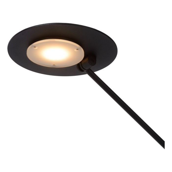 Black desk lamp modern, Anselmo, 9W, 3000K LED, with touch dimmer