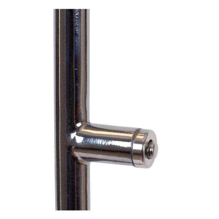 Chrome reading floor lamp modern, Aaron, 12W, 2700K LED, with touch dimmer