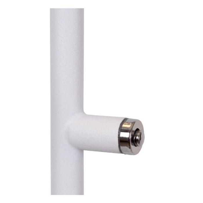 White reading floor lamp modern, Aaron, 12W, 2700K LED, with touch dimmer