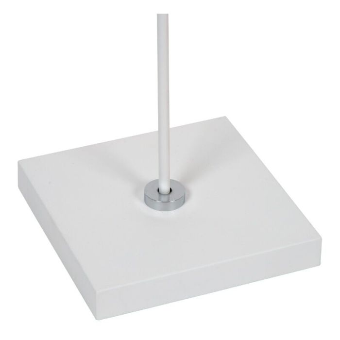 White reading floor lamp modern, Aaron, 12W, 2700K LED, with touch dimmer