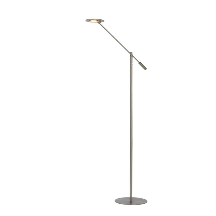 Chrome reading floor lamp modern, Anselmo, 9W, 3000K LED