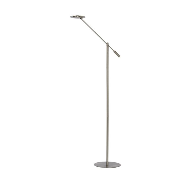 Chrome reading floor lamp modern, Anselmo, 9W, 3000K LED