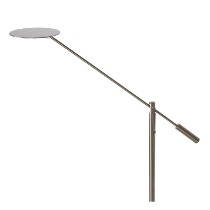 Chrome reading floor lamp modern, Anselmo, 9W, 3000K LED