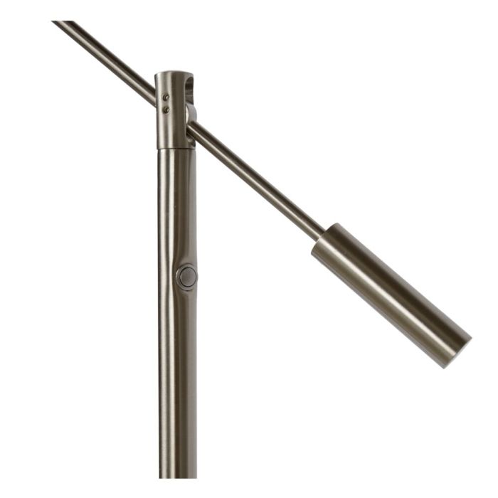 Chrome reading floor lamp modern, Anselmo, 9W, 3000K LED