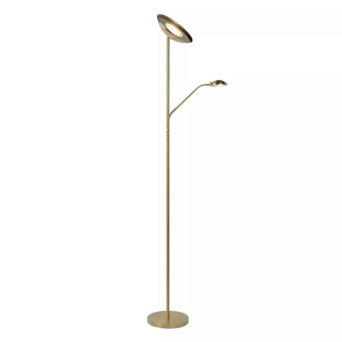 Golden reading floor lamp modern, Zenith, 20W, 3000K LED