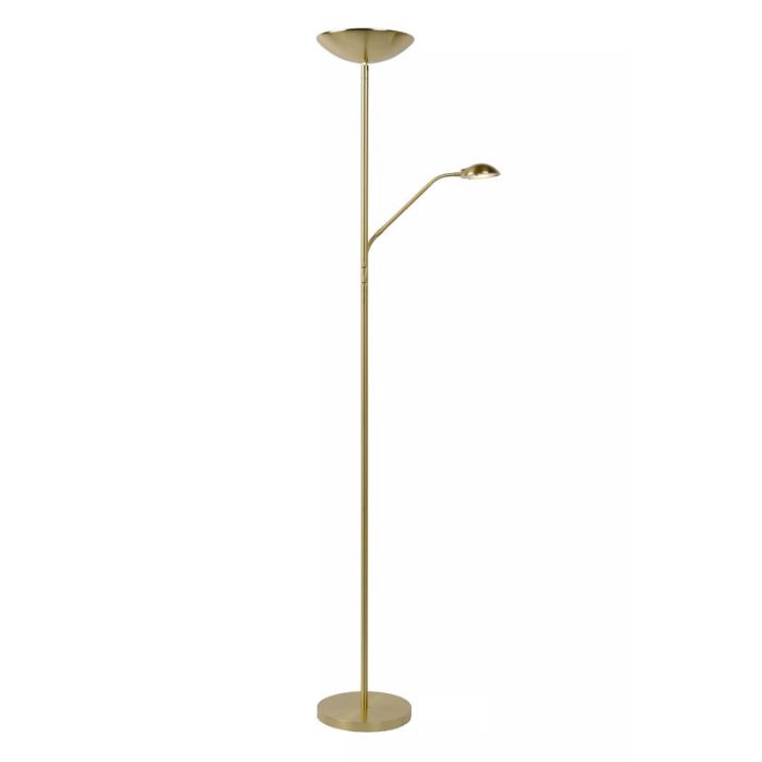 Golden reading floor lamp modern, Zenith, 20W, 3000K LED