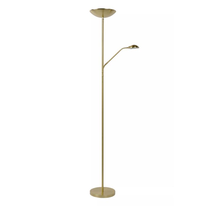 Golden reading floor lamp modern, Zenith, 20W, 3000K LED