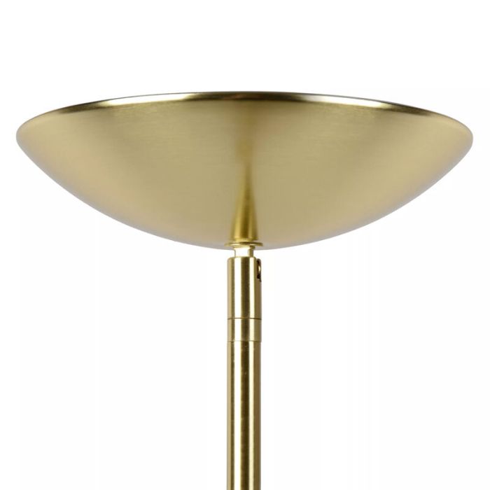 Golden reading floor lamp modern, Zenith, 20W, 3000K LED