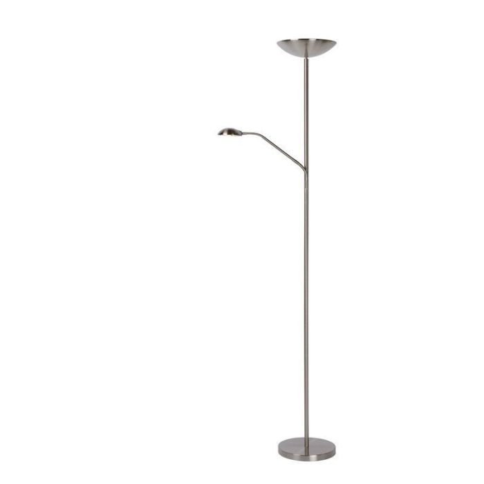 Chrome reading floor lamp modern, Zenith, 20W, 3000K LED