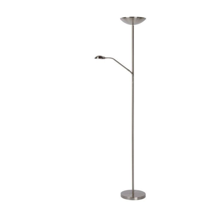 Chrome reading floor lamp modern, Zenith, 20W, 3000K LED