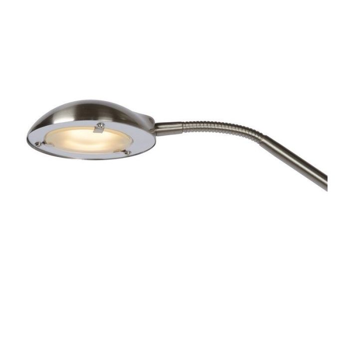 Chrome reading floor lamp modern, Zenith, 20W, 3000K LED