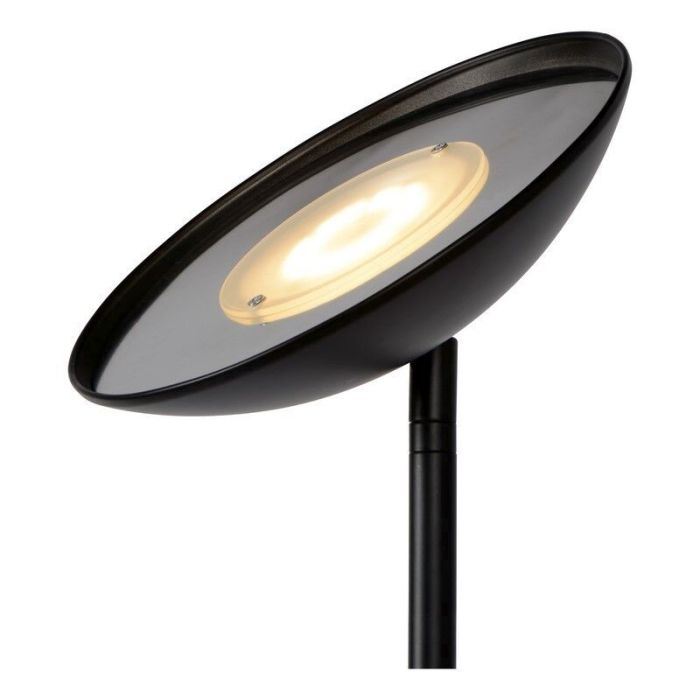 Black reading floor lamp modern, Zenith, 20W, 3000K LED