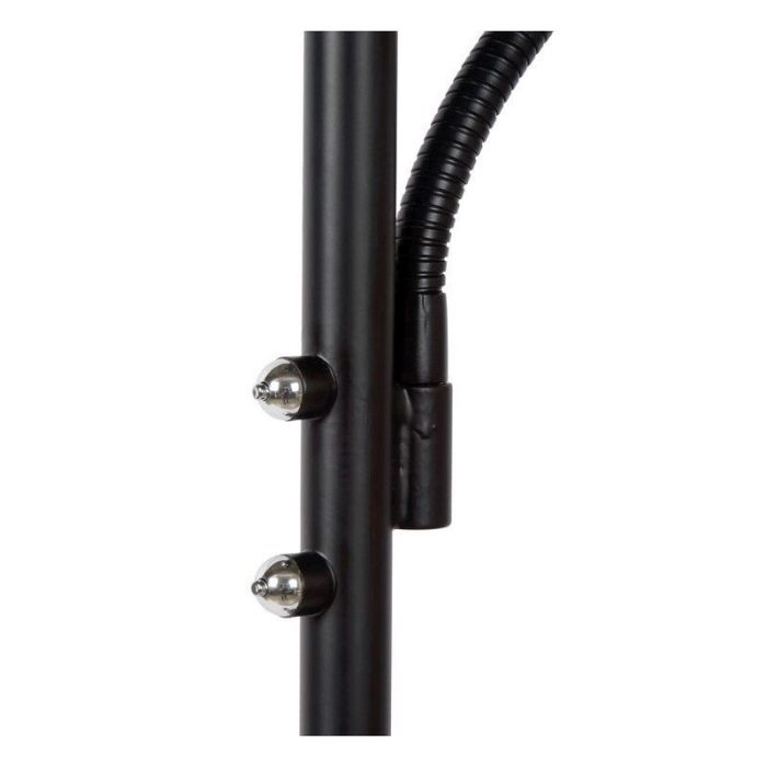 Black reading floor lamp modern, Zenith, 20W, 3000K LED
