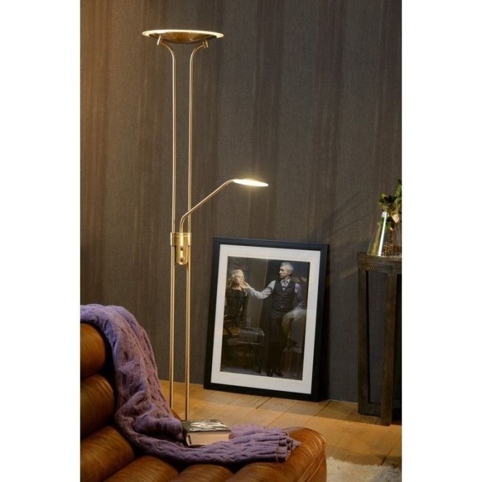 Chrome reading floor lamp modern, Champion, 20W, 3000K LED