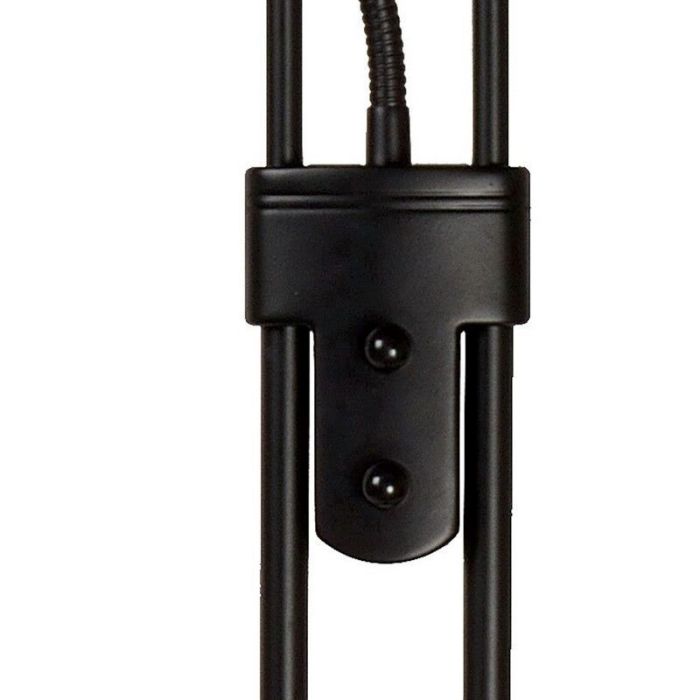 Black reading floor lamp modern, Champion, 20W, 3000K LED