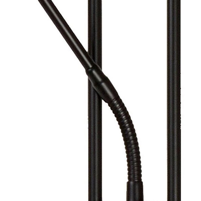Black reading floor lamp modern, Champion, 20W, 3000K LED