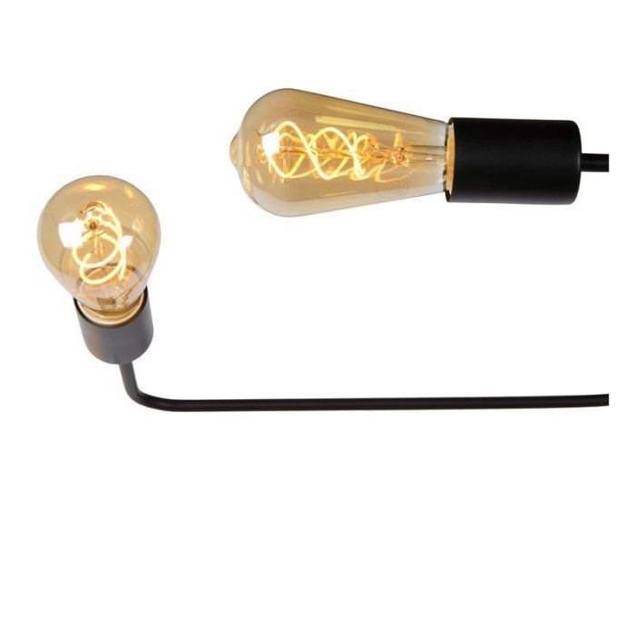 Black flush ceiling light classic, Lester