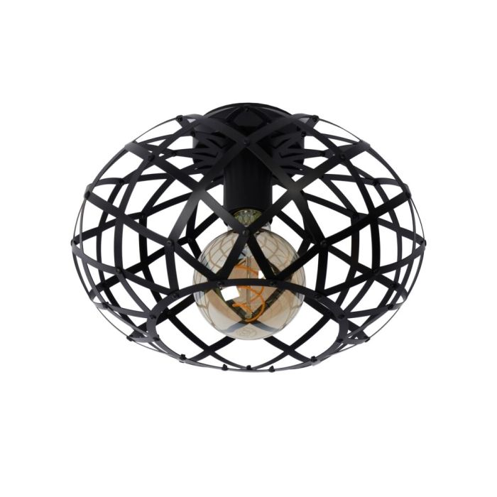 Black flush ceiling light modern, Wolfram