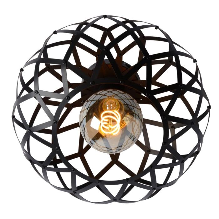 Black flush ceiling light modern, Wolfram