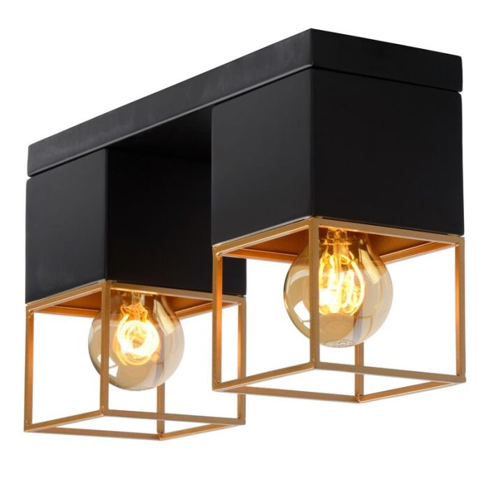 Golden flush ceiling light modern, Rixt