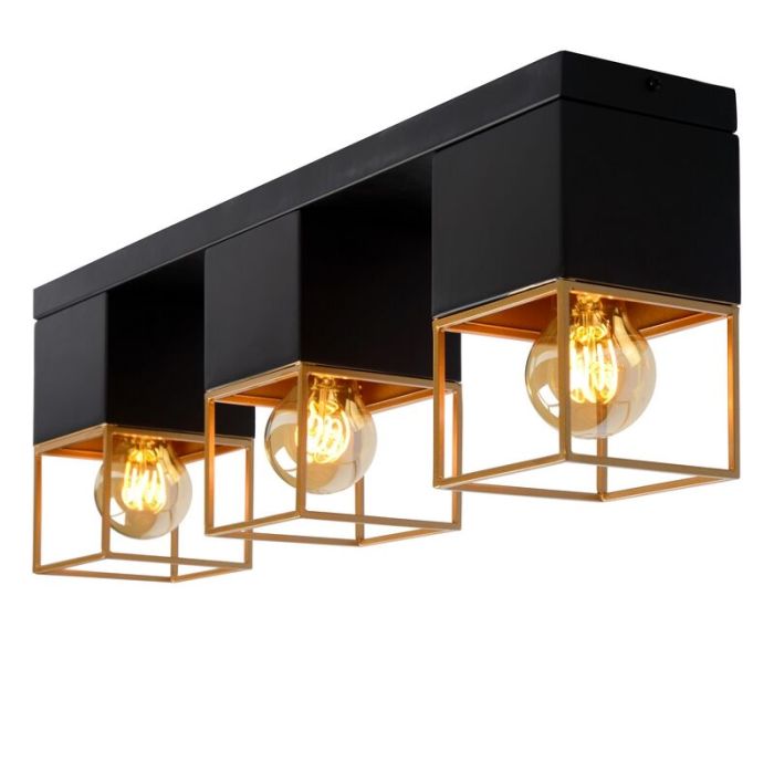 Golden flush ceiling light modern, Rixt