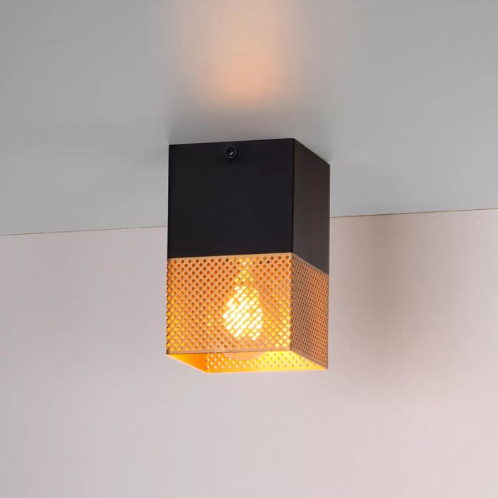 Golden flush ceiling light modern, Renate