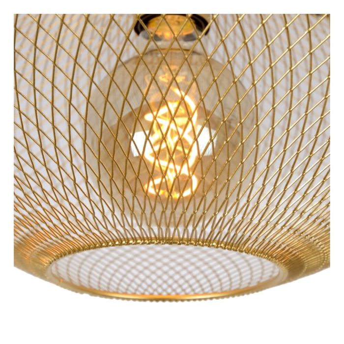 Golden flush ceiling light modern, Mesh