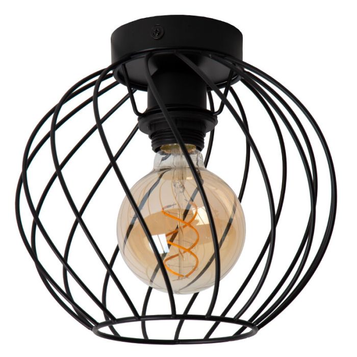 Black ceiling light classic, Danza