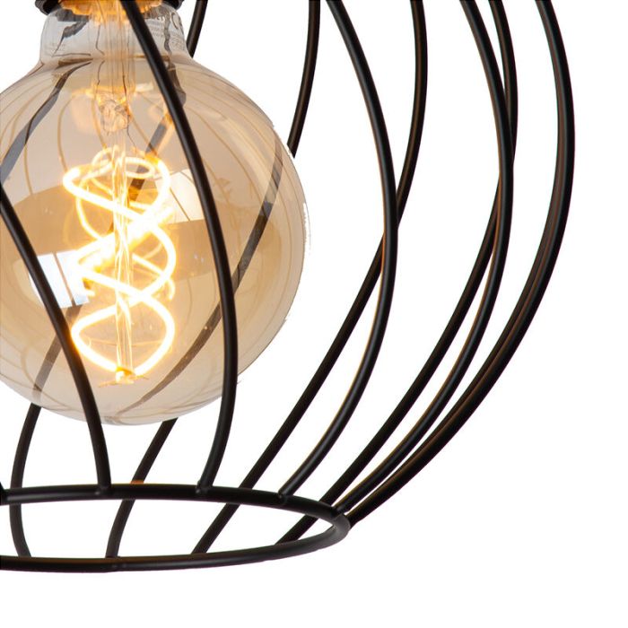 Black ceiling light classic, Danza
