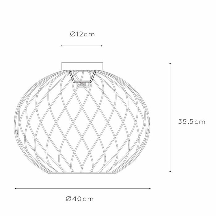 Brass ceiling light classic, Danza